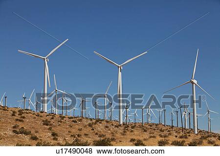 Wind Turbines in California, USA View Large Photo Image Stock Photo - Wind Turbines in California, USA. Fotosearch