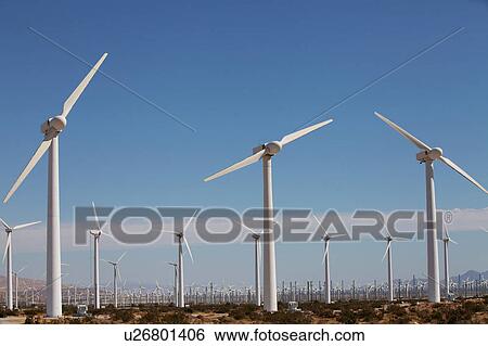 Wind Turbines in California, USA View Large Photo Image Stock Photograph - Wind Turbines in California, USA. Fotosearch