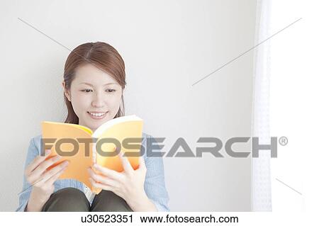 Woman Reading Book View Large Photo Image Stock Image - Woman Reading Book. Fotosearch