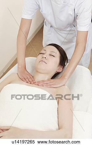 Woman Receiving Massage View Large Photo Image Stock Photography - Woman Receiving Massage. Fotosearch