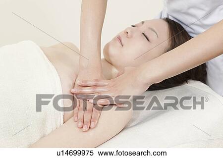 Woman Receiving Massage View Large Photo Image Stock Photography - Woman Receiving Massage. Fotosearch
