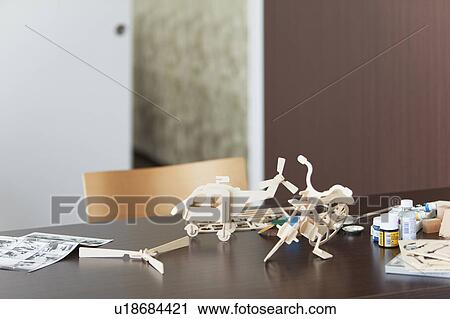 Stock Image - Wooden Models. Fotosearch
