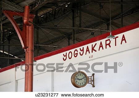 Yogyakarta train station, Indonesia View Large Photo Image Stock Photo - Yogyakarta train station, Indonesia. Fotosearch