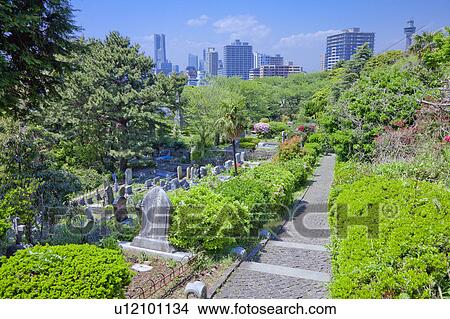 Picture - Yokohama Foreign General Cemetery. Fotosearch