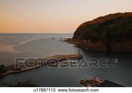 Stock Image - Yoroi Fishing Port, Hyogo Prefecture, Honshu, Japan. Fotosearch