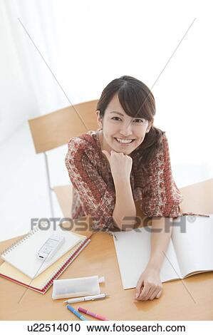 Stock Image - Young Female Student. Fotosearch