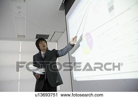 Young Man Giving Presentation View Large Photo Image Stock Image - Young Man Giving Presentation. Fotosearch