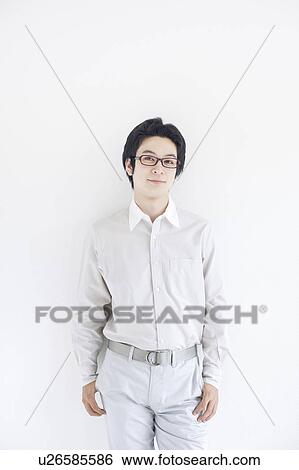 Stock Photograph - Young Man Thinking. Fotosearch
