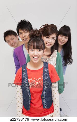 Young people smiling View Large Photo Image Stock Photo - Young people smiling. Fotosearch