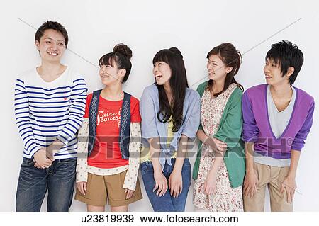 Young people smiling View Large Photo Image Stock Photo - Young people smiling. Fotosearch