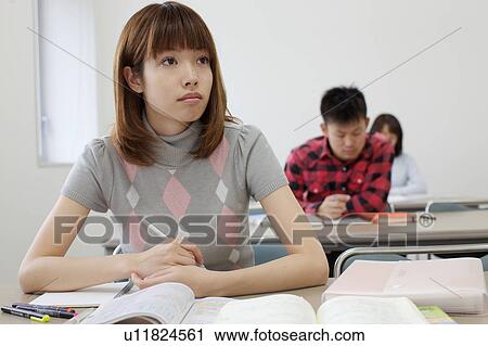 Young Woman Taking a Class View Large Photo Image Stock Image - Young Woman Taking a Class. Fotosearch