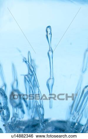 Stock Photograph - Air Bubbles in Frozen Water. Fotosearch