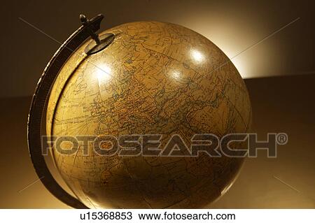 Antique globe View Large Photo Image Stock Image - Antique globe. Fotosearch
