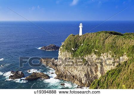 Stock Photo - Ashizuri Cape Lighthouse. Fotosearch