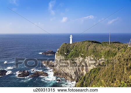 Ashizuri Cape Lighthouse View Large Photo Image Stock Photography - Ashizuri Cape Lighthouse. Fotosearch