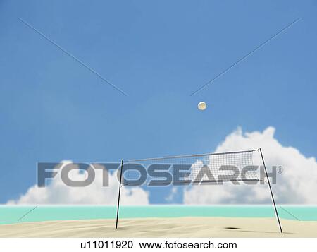 Beach Volleyball View Large Photo Image Stock Image - Beach Volleyball. Fotosearch