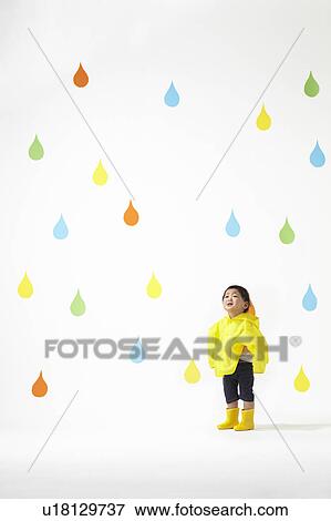 Boy in Rain View Large Photo Image Stock Photo - Boy in Rain. Fotosearch