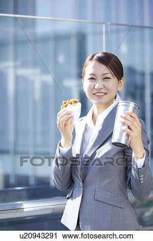 Businesswoman Having Lunch View Large Photo Image Stock Image - Businesswoman Having Lunch. Fotosearch