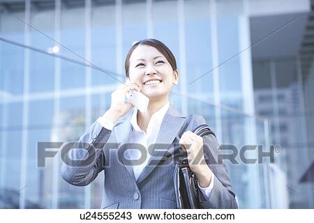 Businesswoman on Phone View Large Photo Image Stock Image - Businesswoman on Phone. Fotosearch