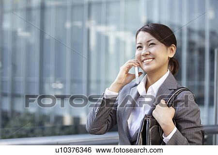 Businesswoman on Phone View Large Photo Image Stock Photograph - Businesswoman on Phone. Fotosearch