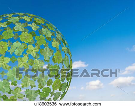 Stock Photograph - Clover in sphere shape. Fotosearch