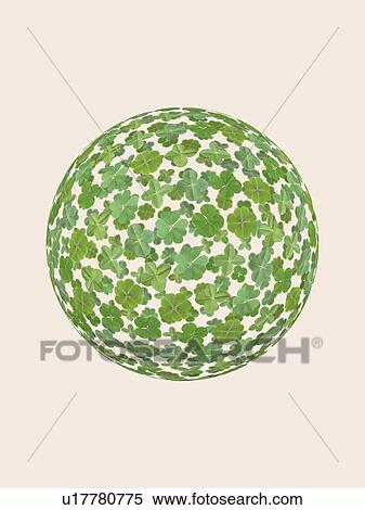 Stock Photography - Clover in sphere shape. Fotosearch