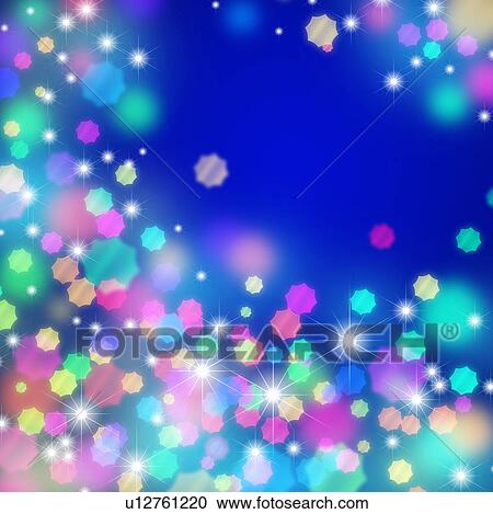Stock Image - Colorful Defocused Light. Fotosearch