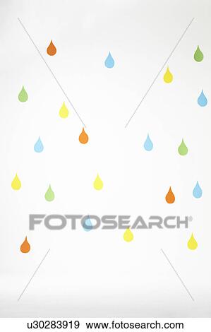 Colourful Raindrops View Large Photo Image Stock Photo - Colourful Raindrops. Fotosearch
