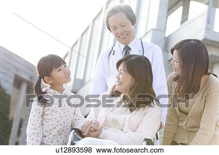 Daughter and Granddaugther Visitng Woman in Hospital View Large Photo Image Stock Photo - Daughter and Granddaugther Visitng Woman in Hospital. Fotosearch