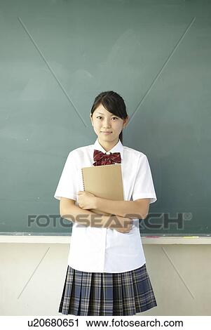 Female Student by Blackboard View Large Photo Image Stock Image - Female Student by Blackboard. Fotosearch