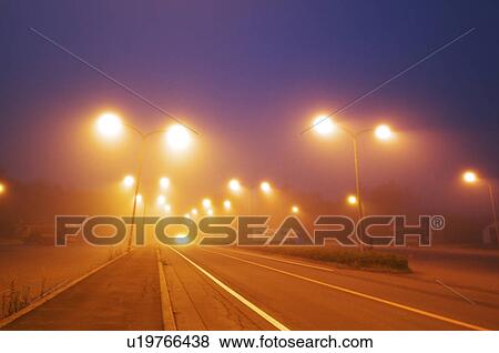 Stock Photo - Foggy National Highway No 5. Fotosearch