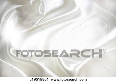 Stock Image - Glossy White cloth. Fotosearch