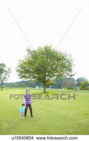 Grandmother and Grandson in park View Large Photo Image Picture - Grandmother and Grandson in park. Fotosearch