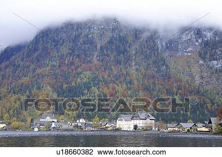 Hallstatter See in Autumn View Large Photo Image Stock Image - Hallstatter See in Autumn. Fotosearch