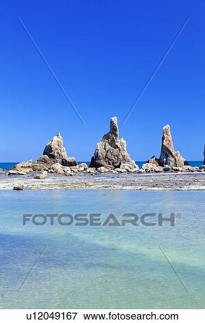 Stock Photo - Hashikuiiwa Rock Formations. Fotosearch