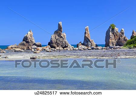 Stock Photo - Hashikuiiwa Rock Formations. Fotosearch