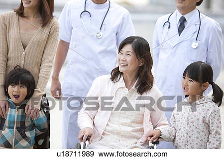 Hospital Staff and Patient's Family View Large Photo Image Stock Photo - Hospital Staff and Patient's Family. Fotosearch