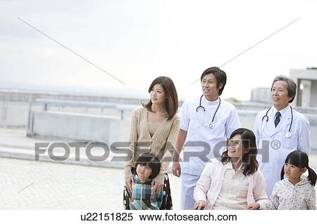 Hospital Staff and Patient's Family View Large Photo Image Stock Photography - Hospital Staff and Patient's Family. Fotosearch