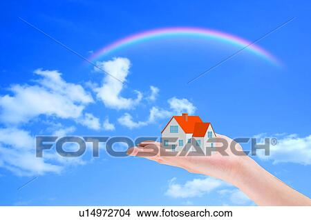 House on Hand View Large Photo Image Picture - House on Hand. Fotosearch