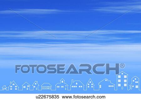 Illustration of Houses View Large Photo Image Stock Photography - Illustration of Houses. Fotosearch