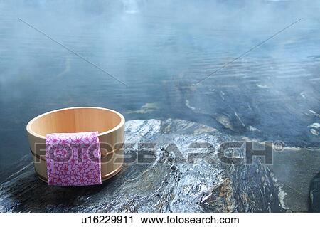 Japanese-style hot spring View Large Photo Image Stock Image - Japanese-style hot spring. Fotosearch