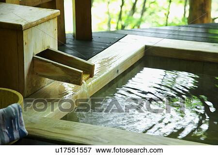 Japanese-style hot spring View Large Photo Image Stock Photo - Japanese-style hot spring. Fotosearch