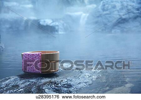 Japanese-style hot spring View Large Photo Image Stock Photograph - Japanese-style hot spring. Fotosearch