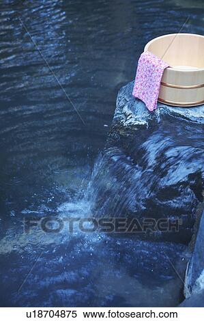 Stock Photography - Japanese-style hot spring. Fotosearch