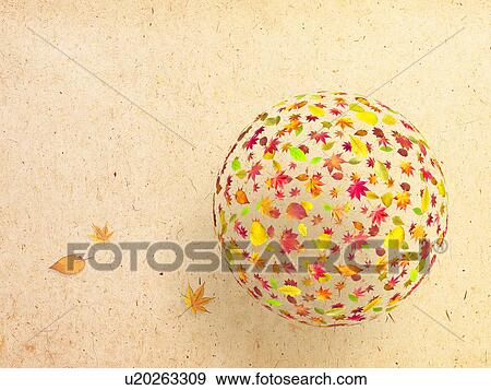 Leaves in sphere shape View Large Photo Image Stock Photo - Leaves in sphere shape. Fotosearch