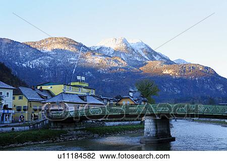 Mountains and Bad Ischi View Large Photo Image Stock Image - Mountains and Bad Ischi. Fotosearch