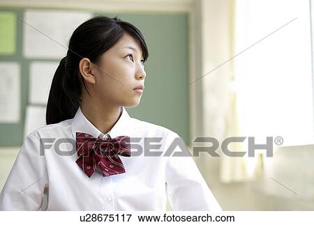 Portrait of Schoolgirl View Large Photo Image Stock Photo - Portrait of Schoolgirl. Fotosearch