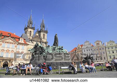 Stock Image - Prague Old Town Square, Prague, Czech Republic. Fotosearch
