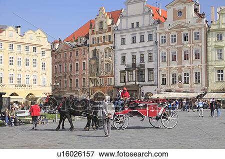 Stock Photo - Prague Old Town Square, Prague, Czech Republic. Fotosearch