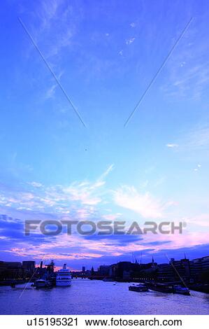 River Thames at Dusk View Large Photo Image Stock Image - River Thames at Dusk. Fotosearch